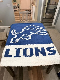 Detroit Lions Chunky Blanket