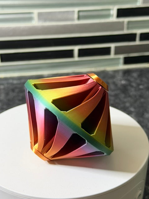 Multi-colored fidget spinner