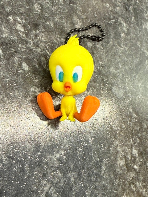 Tweety bird keychain