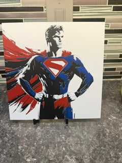 Artistic Rendering of Superman Hueforge