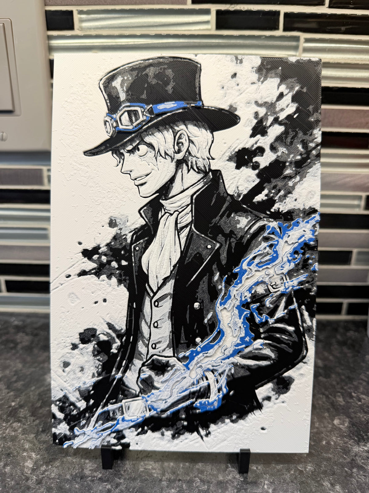 Artistic Representation of Sabo (Hueforge) Plaque
