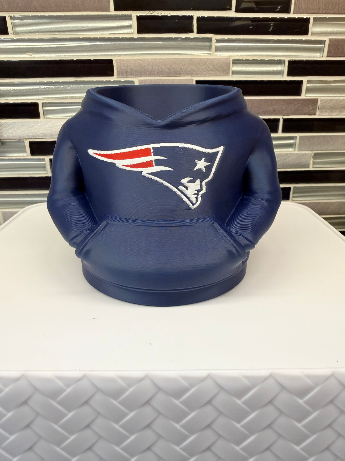 "New England Patriots" Hoodie 12 oz Can Koozy