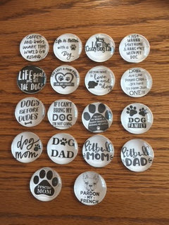 Magnet set Dog Dad and Mom