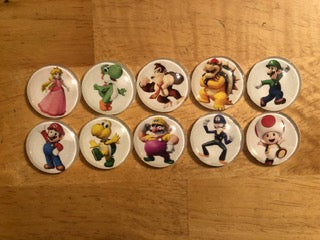 Magnet set Mario Characters