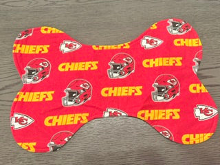 Dog Bowl Mat KC Chiefs