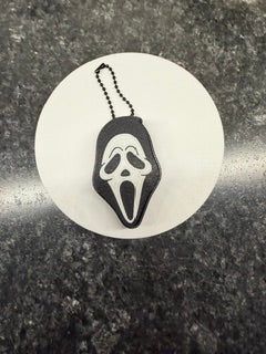 Ghostface keychain with clicker