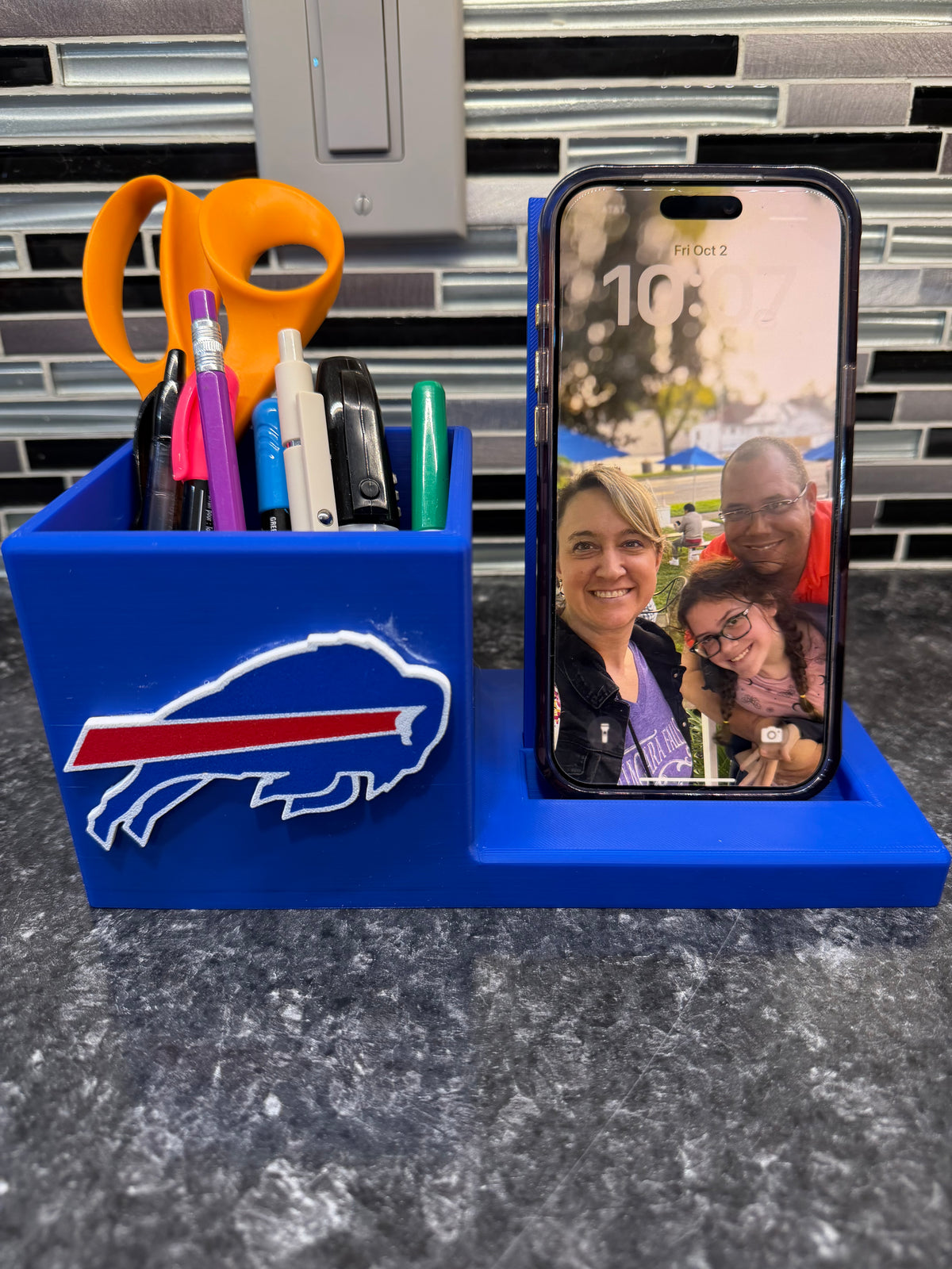 Buffalo Bills Desktop Organizer and Cell Phone Holder