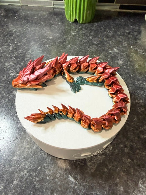 Multicolor articulated dragon