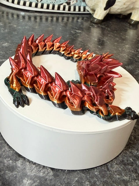 Multicolor articulated dragon