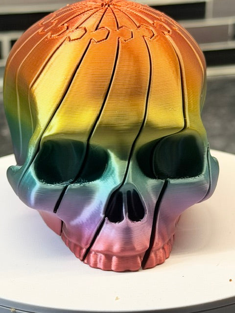 Articulated fidget skull