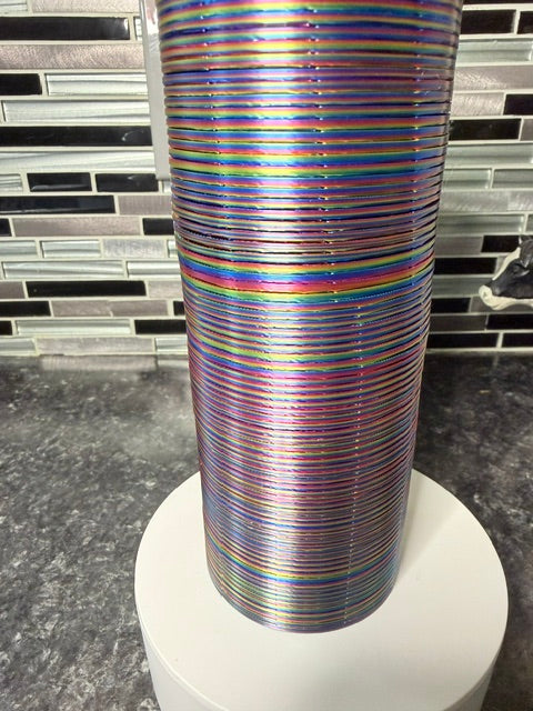 Multi-colored jumbo slinky