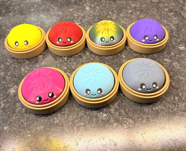 3D printed dumpling with clicker