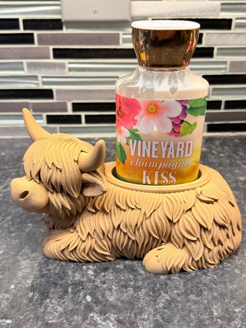 Highland cow lotion holder or succulent holder