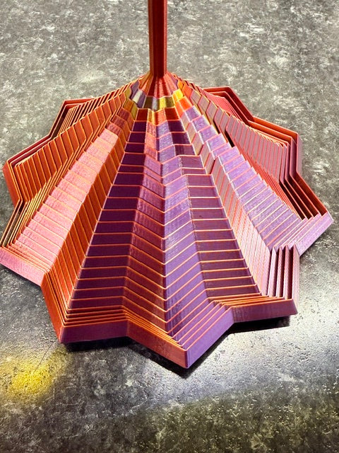 Large spinnable, multi color fidget