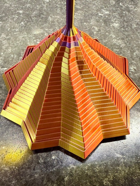 Large spinnable, multi color fidget