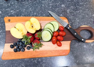 Custom Cutting or Charcuterie board ( Maple, Walnut, and Osage Orange )