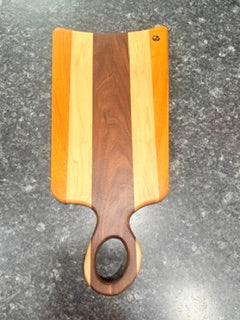 Custom Cutting or Charcuterie board ( Maple, Walnut, and Osage Orange )
