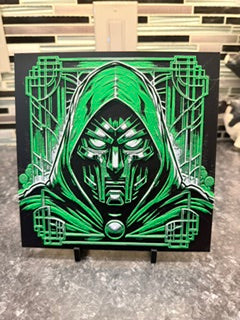 Artistic rendering of Dr. Doom (Hueforge) Plaque