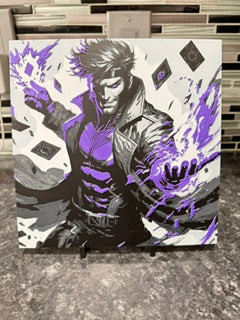 Artistic Rendering of Gambit (Hueforge) Plaque