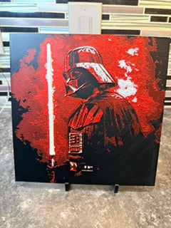 Artistic Rendering of Darth Vader Reflecting (Hueforge) Plaque