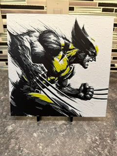 Artistic Rendering of Wolverine(Hueforge) Plaque