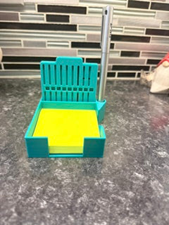 Sticky Note and Pen holder with Stencils