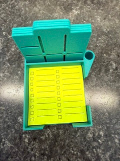 Sticky Note and Pen holder with Stencils