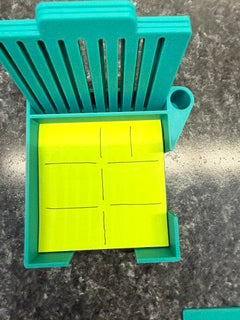 Sticky Note and Pen holder with Stencils