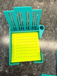 Sticky Note and Pen holder with Stencils