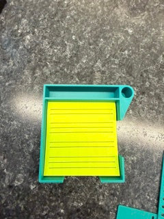 Sticky Note and Pen holder with Stencils