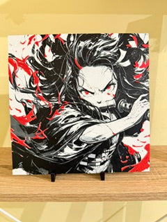 Artistic Rendering of Demon Slayer - Nezuko (Hueforge) Plaque