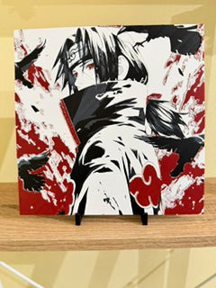 Artistic Rendering of Itachi Uchiha Naruto (Hueforge) Plaque