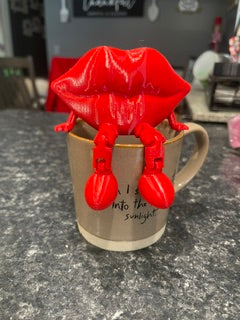 Heart, Lips, Tulip with articulating legs