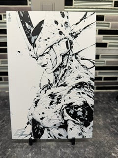Artistic Rendering of Dragon Ball Z Perfect Cell (Hueforge) Plaque