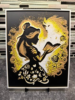 Artistic Rendering of Belle (Hueforge) Plaque