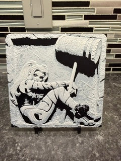 Artistic Rendering of Harley Quinn (Hueforge) Plaque