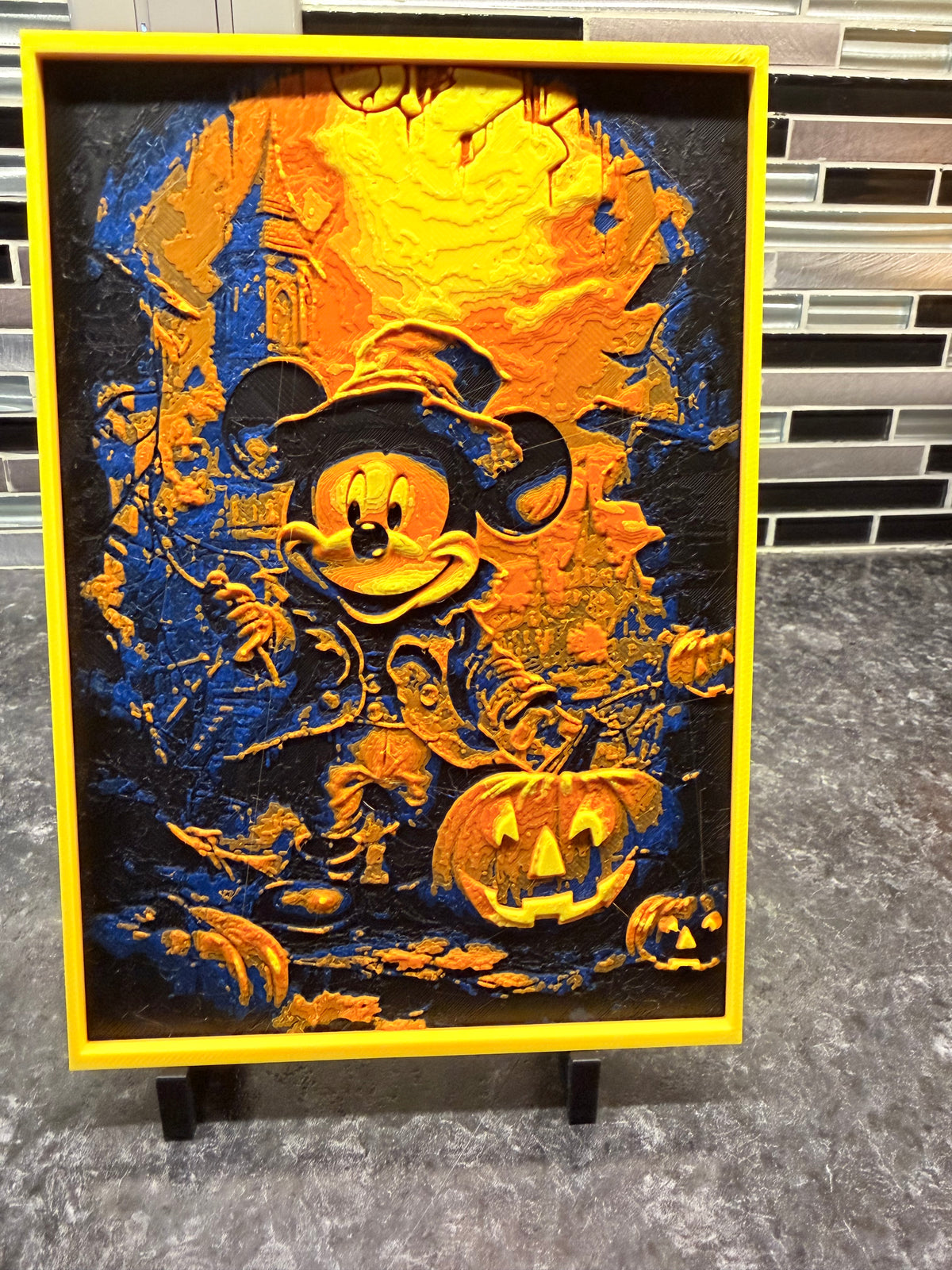 Artistic Rendering of Sorcerer Mickey (Hueforge) Plaque