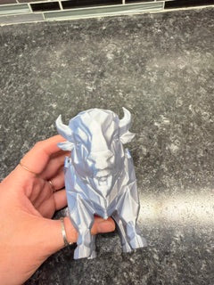 Geometric 3D printed Buffalo