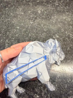 Geometric 3D printed Buffalo