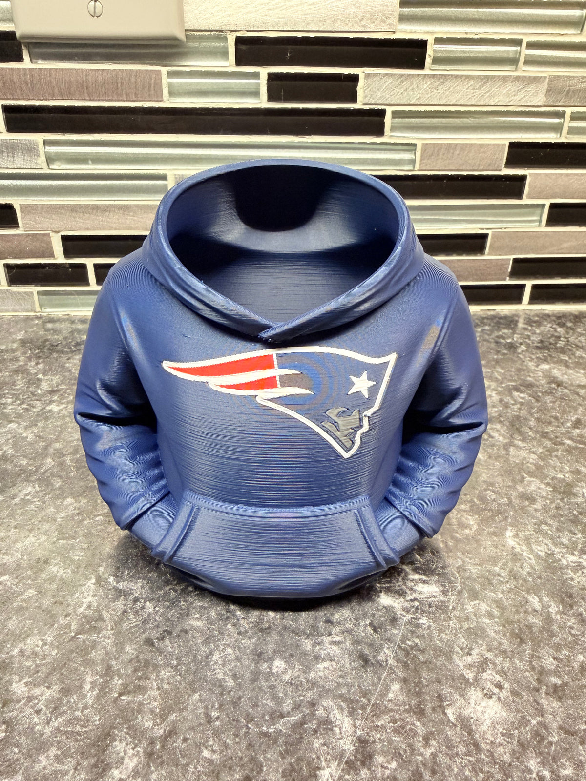 "New England Patriots Hoodie" office pen holder
