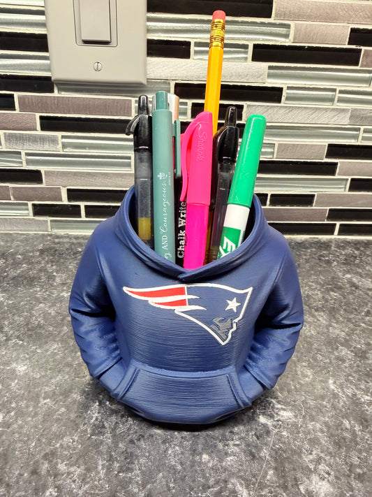 "New England Patriots Hoodie" office pen holder