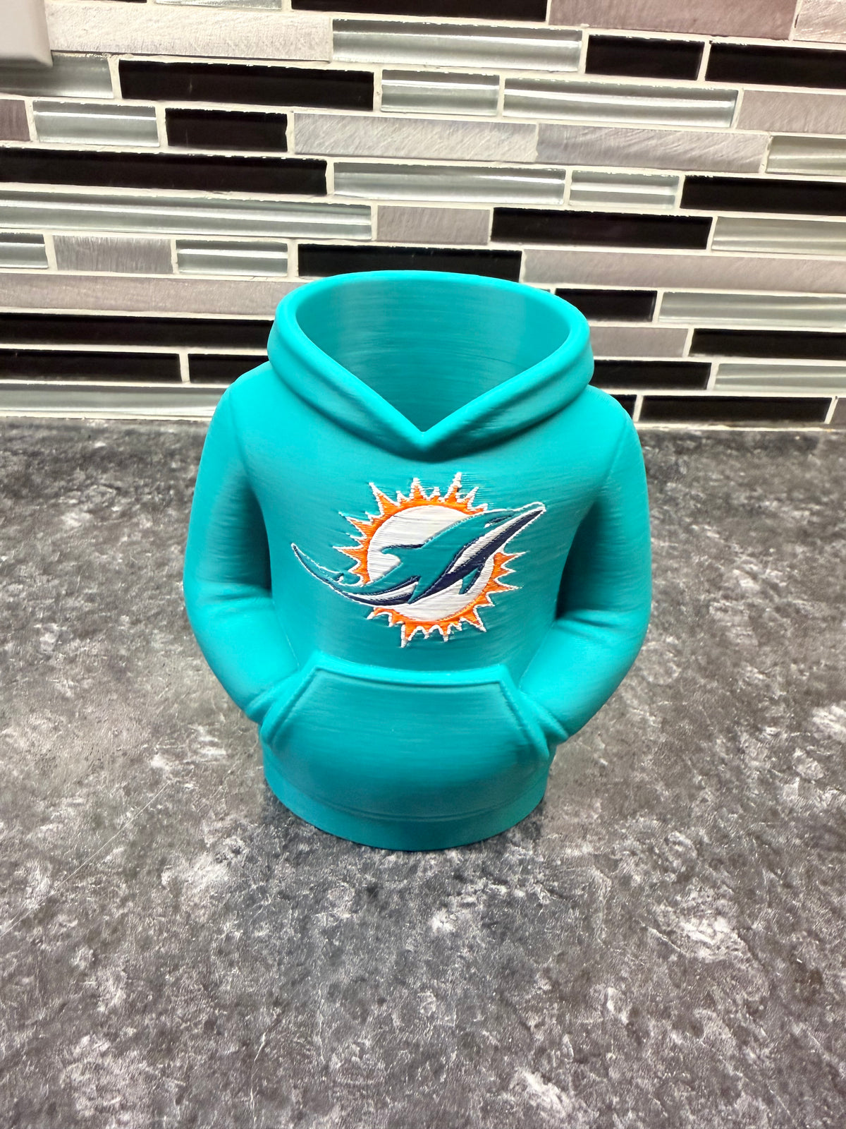 "Miami Dolphins Hoodie" office pen holder