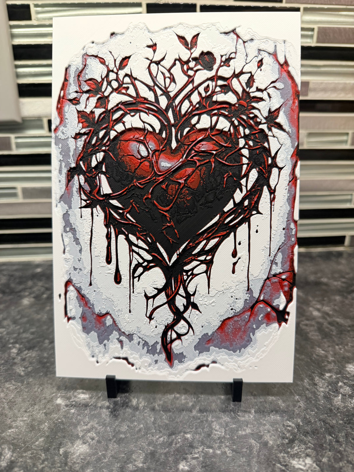 "Heart of Thorns" Commissioned Hueforge