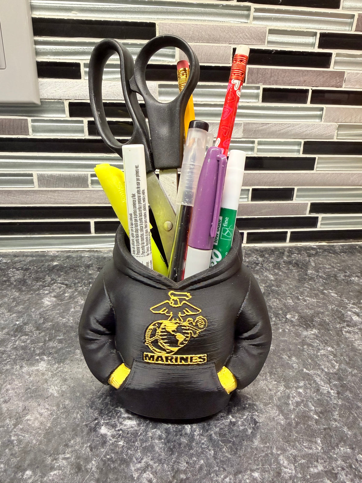 "Marine Corp" Office Pen Holder
