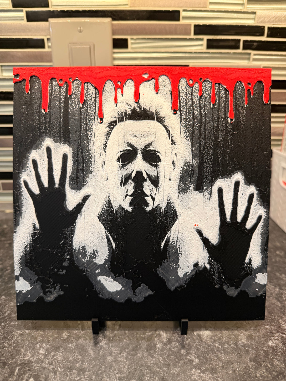 Artistic Representation of Michael Meyers (Hueforge) Plaque