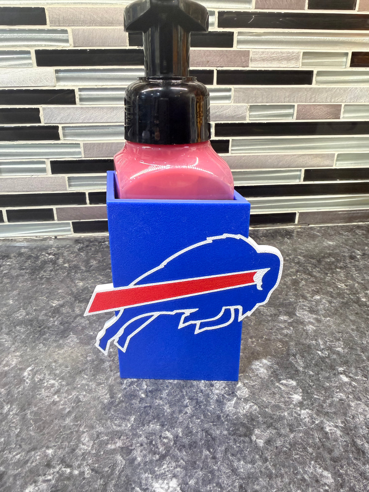 Buffalo Bills Themed Soap Dispenser Holder
