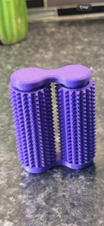 Dual spikey, rolling, sensory fidgets