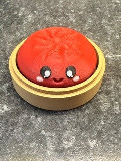 3D printed dumpling with clicker